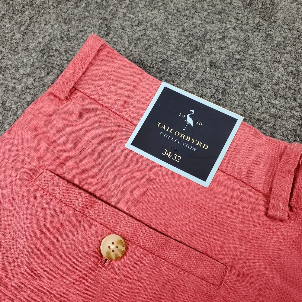 Tailorbyrd Men's Chinos - Coral
